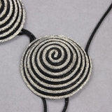 SPIRAL CRYSTAL BUSTIER TOP IN BLACK Tops styleofcb