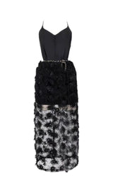 BLACK LACE BEACH SKIRT Swimwear Oh CICI SUIT BLACK S