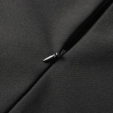 BANDAGE DIAMOND MIDI SPLIT DRESS IN BLACK styleofcb