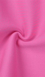 STRETCH LONG SLEEVES MINI DRESS IN HYPER PINK styleofcb