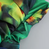 LONG SLEEVE MAXI DRESS IN GREEN styleofcb