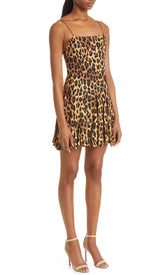 LEOPARD OUT STRAPPY MINI DRESS DRESS STYLE OF CB