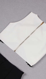 JEWELLED TENTACLE TWO PIECE IN WHITE DRESS STYLE OF CB