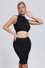 Yalia Backless Mini Bandage Dress Dresses styleofcb