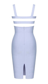 STRAPPY BANDAGE MINI DRESS IN BLUE styleofcb