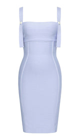 STRAPPY BANDAGE MINI DRESS IN BLUE styleofcb