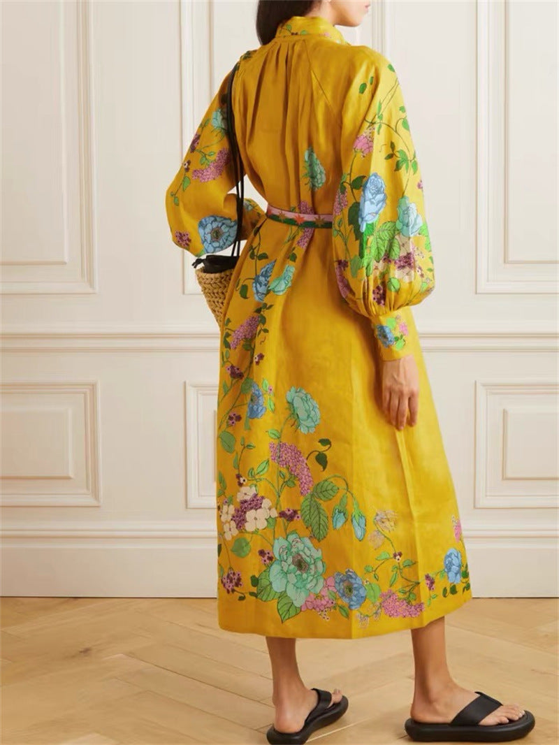 BOHO LOOSE LACE FLORAL MAXI DRESS