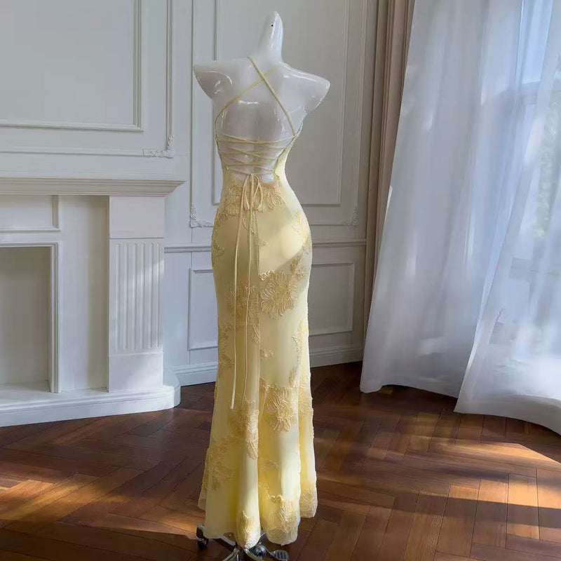 Nefertiti Maxi Dress - Lemon