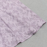 EMBROIDERED LACE MIDI DRESS