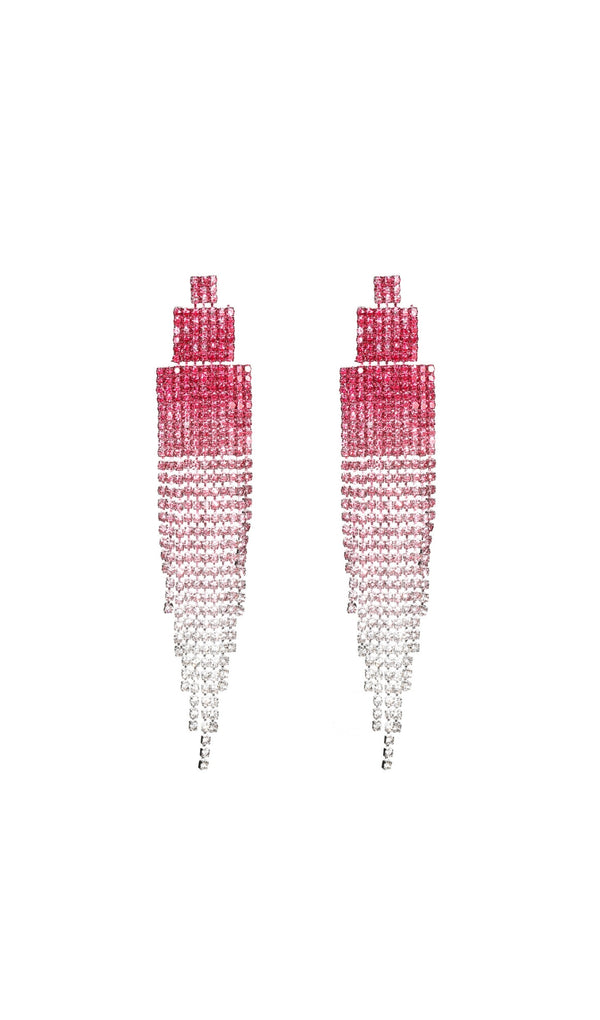 Dix Rhinestone Tassel Earrings