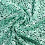 sequin ruched high slit maxi dress in green