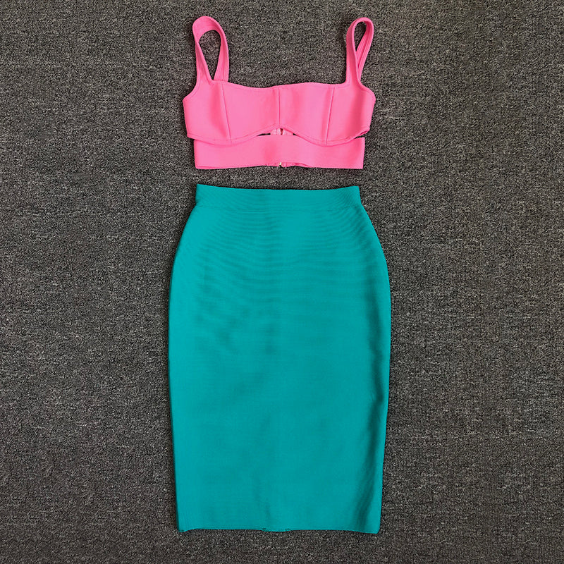 BANDAGE BODYCON DRESS SET