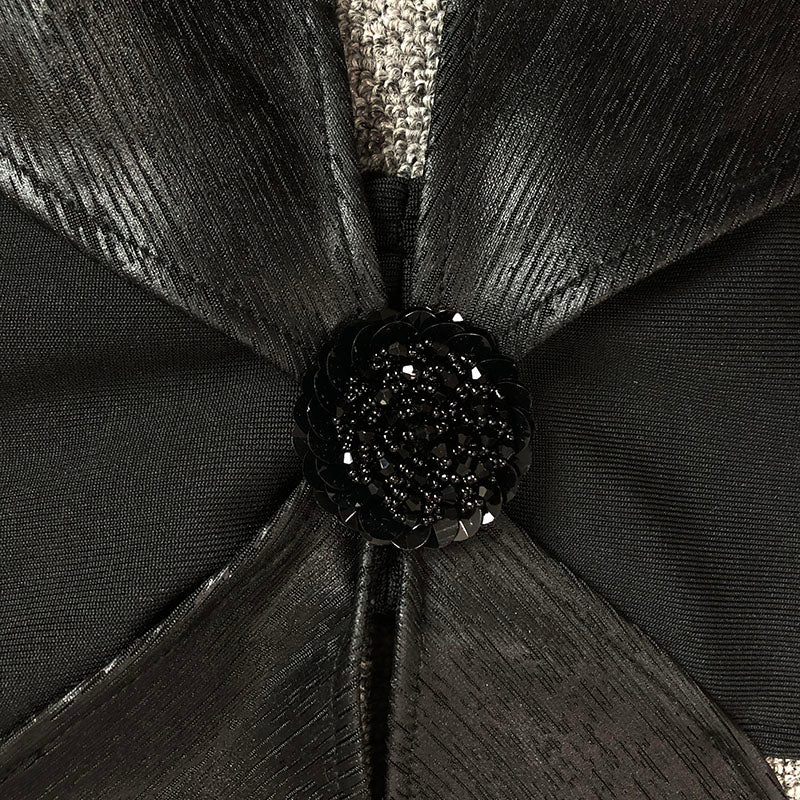 BONDED JERSEY CUT-OUT MINI DRESS