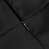 CRYSTAL BUSTIER DRAPED MAXI DRESS BLACK