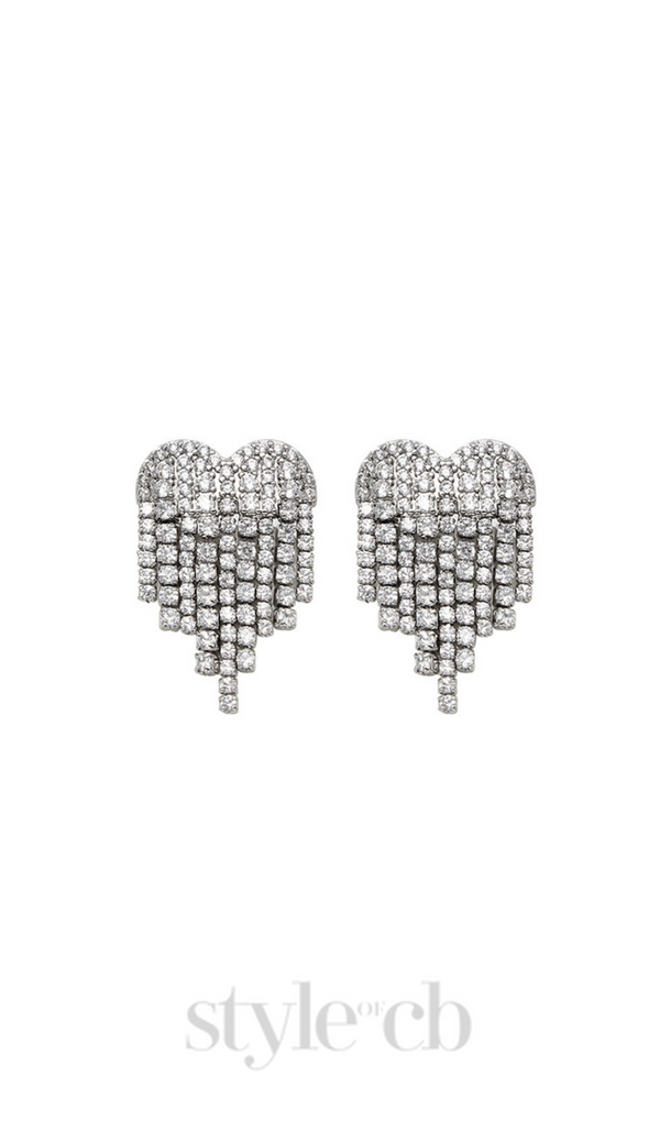 Heart Tassel Earrings