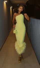 BANDAGE BACKLESS MAXI DRESS IN YELLOW Dresses styleofcb 