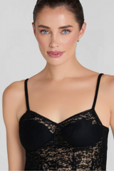 SPAGHETTI LACE MAXI DRESS