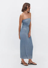 Odessa Dress in Sidewalk Grey