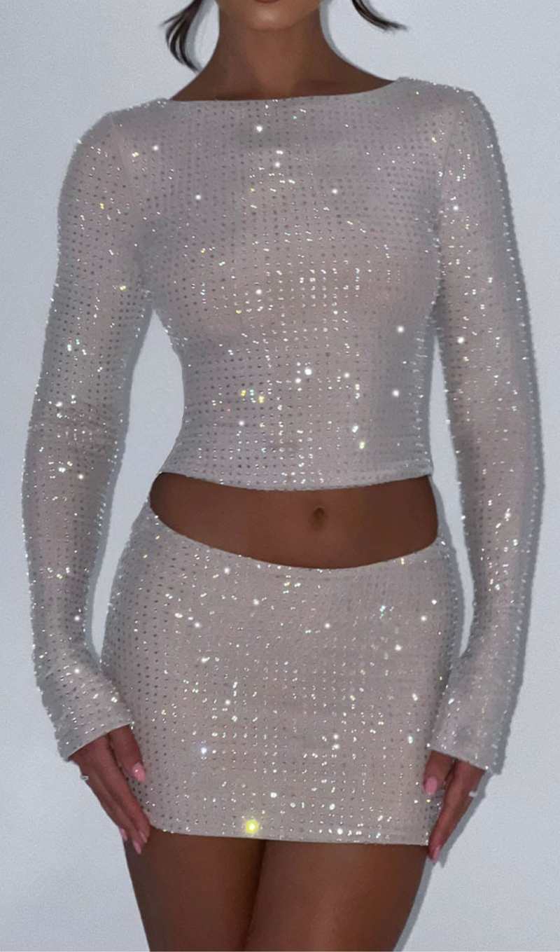 TWO PIECES SET IN NUDE