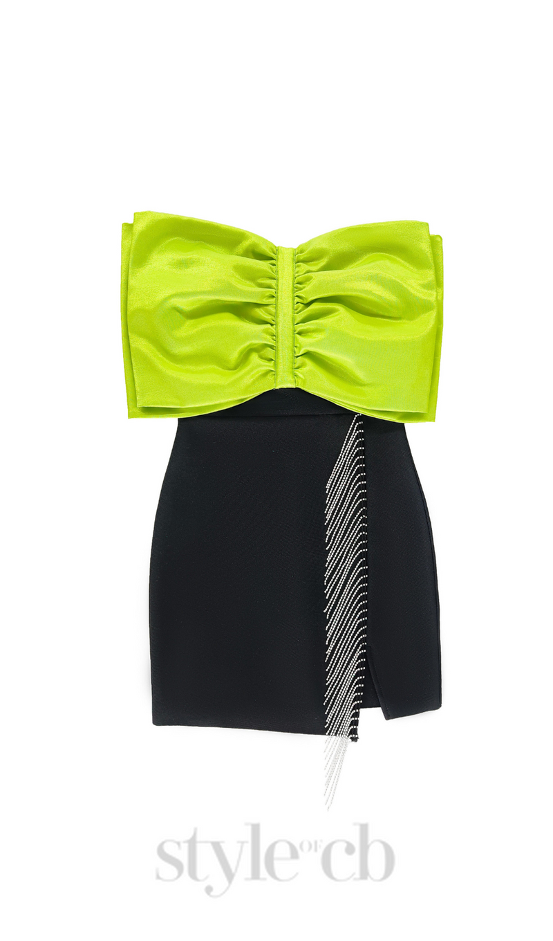 AMICIA BOW DECOR MINI DRESS