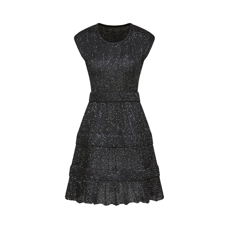 Cordelia sequin-embellished tiered mini dress
