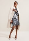 Rhia Silver Sequin Mini Dress