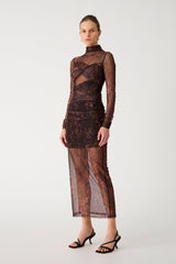 MADIGRAL MESH MIDI DRESS