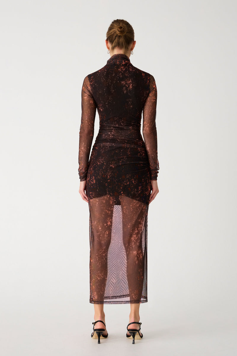 MADIGRAL MESH MIDI DRESS