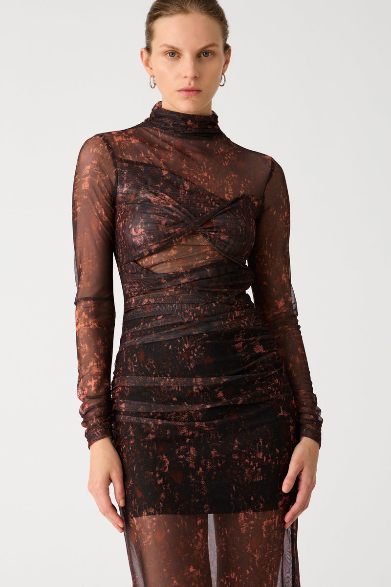 MADIGRAL MESH MIDI DRESS