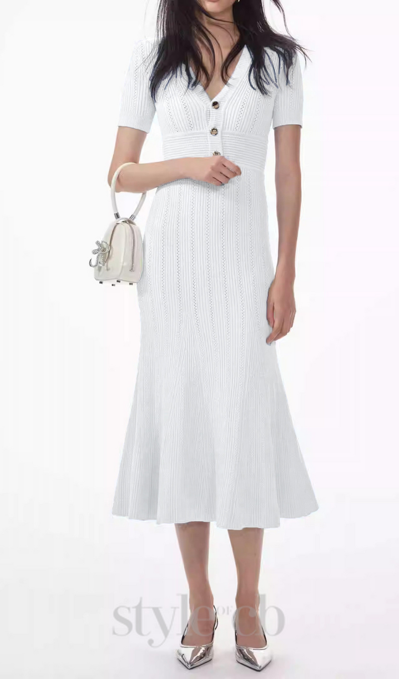 DOLORES POINTELLE MIDI DRESS