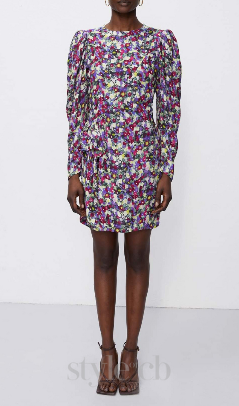 phoenix floral patterned mini dress