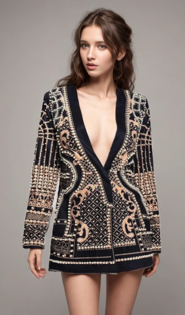 Bonnie Pearl Blazer mini Dress