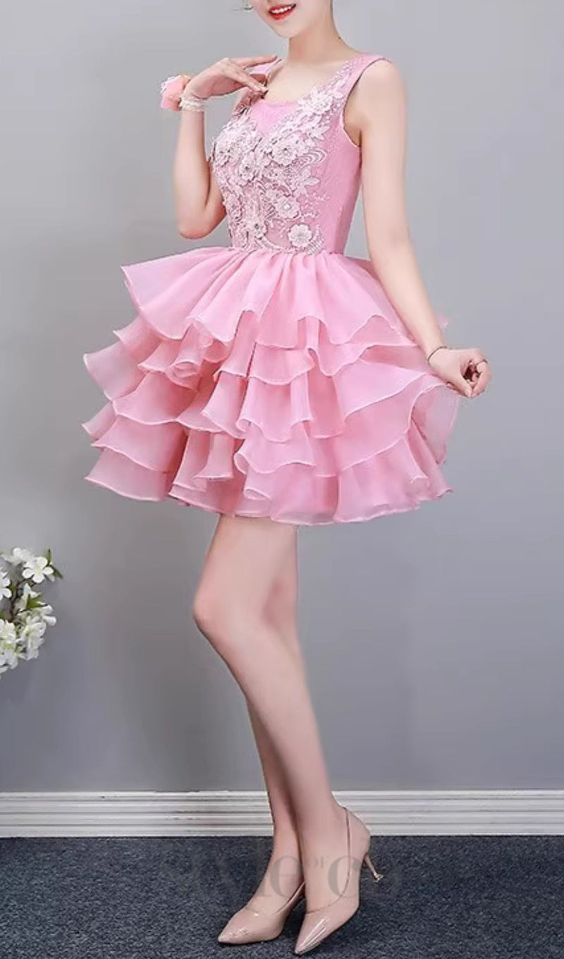 ANESKA FLORAL MINI DRESS