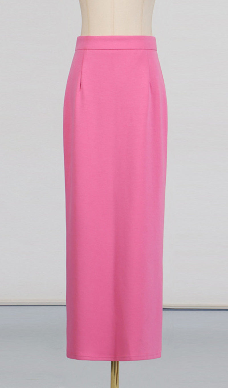 trista Flower Two-Piece Set in pink