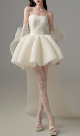 Dervla Strapless Bow Mini Dress