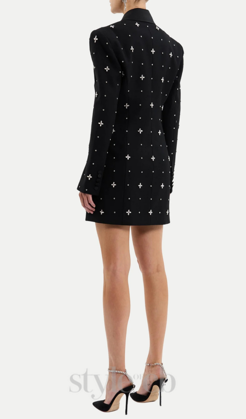 Cachi Diamante Embellished Blazer Mini Dress