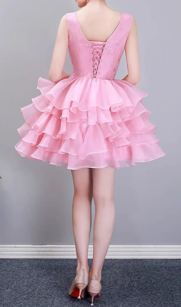 ANESKA FLORAL MINI DRESS