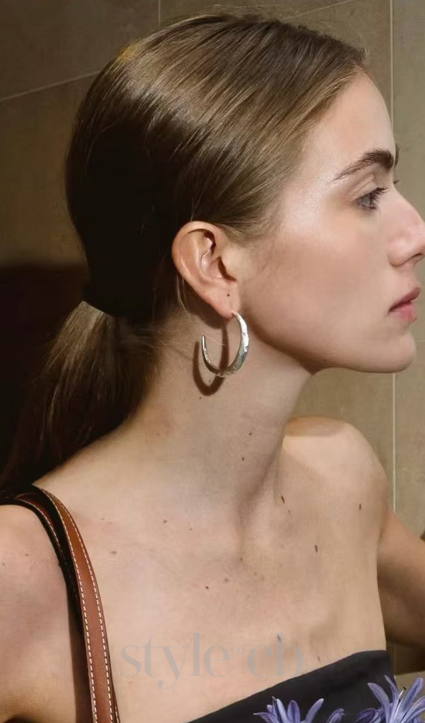 Needle Earrings in silver