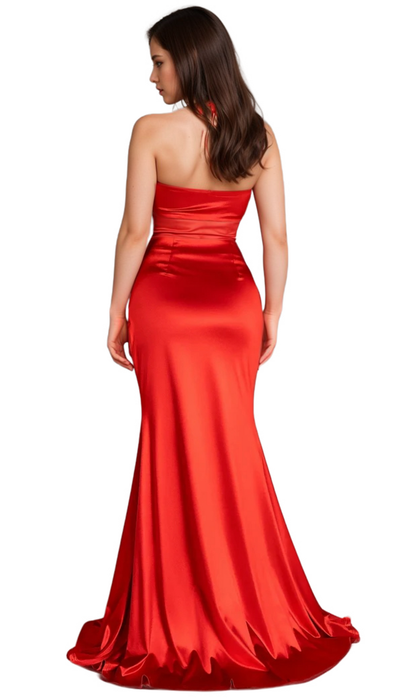 antonia Mesi Halter Neck Heart Embellished 2 Piece Set