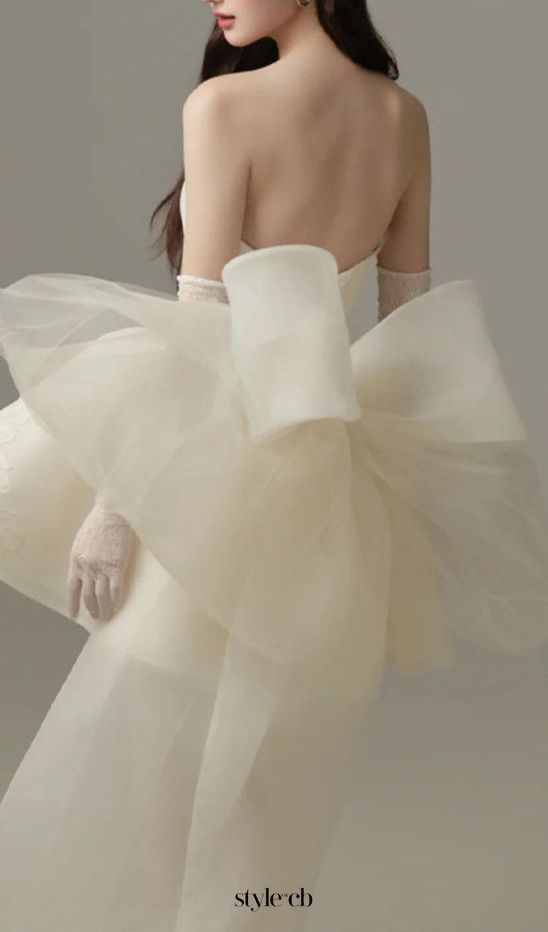 Dervla Strapless Bow Mini Dress