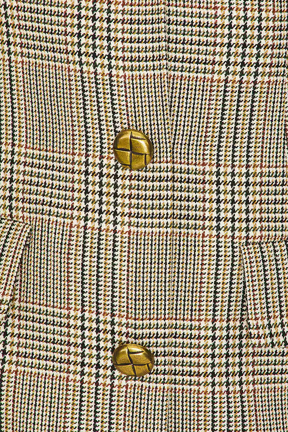 Check Wool Mini Dress