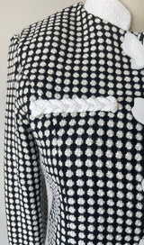 PLAID ROUND NECK BOWKNOT A LINE SKIRT SET