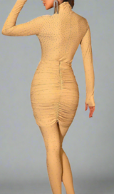 BELEN NUDE RHINESTONE THREE PIECE SET