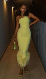 BANDAGE BACKLESS MAXI DRESS IN YELLOW Dresses styleofcb 