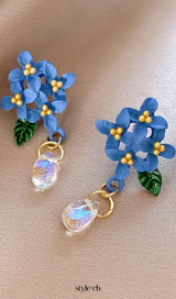 Dulcinea Blue Flower Earrings
