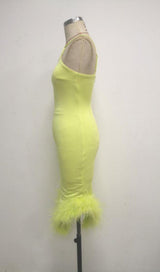 BANDAGE BACKLESS MAXI DRESS IN YELLOW Dresses styleofcb 