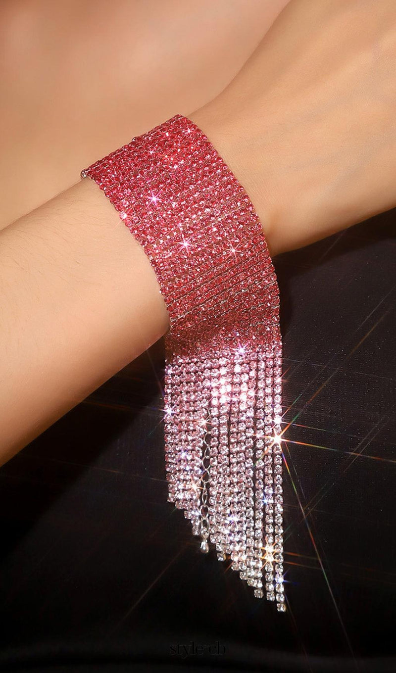 Danna Pink Rhinestone Bracelet