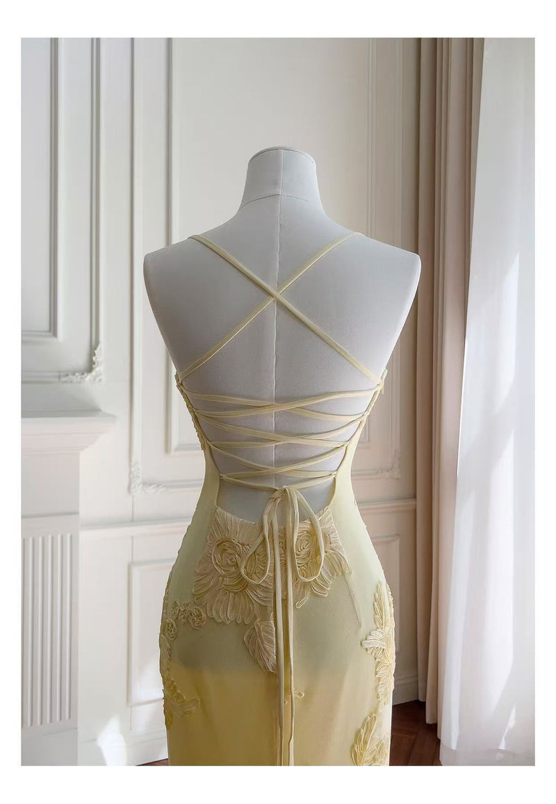 Nefertiti Maxi Dress - Lemon