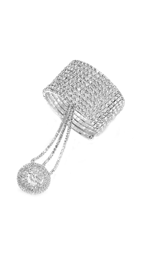 Dedrick Multi-Layer Rhinestone Interfinger Bracelet