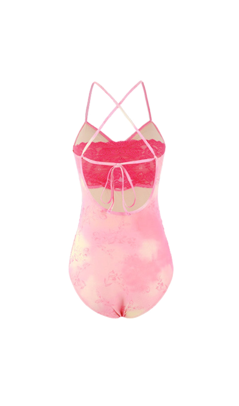 Duy Pink One-Piece Swimsuit